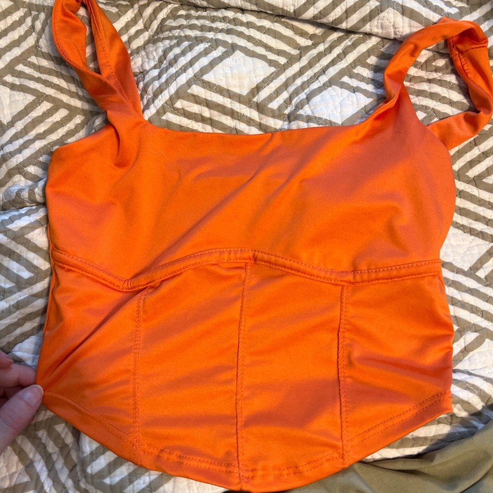 Orange Women's Crop Top